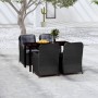 Juego de comedor para jardín 5 piezas negro de vidaXL, Conjuntos de jardín - Ref: Foro24-3099561, Precio: 816,77 €, Descuento: %