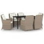 Brown 7-piece garden dining set by vidaXL, Garden sets - Ref: Foro24-3099556, Price: 962,99 €, Discount: %