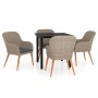 5-piece garden dining set with brown cushions by vidaXL, Garden sets - Ref: Foro24-3099512, Price: 522,91 €, Discount: %