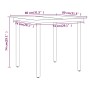 Garten Esstischgarnitur 5 Stück mit braunen Polstern von vidaXL, Gartensets - Ref: Foro24-3099512, Preis: 522,91 €, Rabatt: %