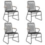 5-piece black PVC rattan garden dining set by vidaXL, Garden sets - Ref: Foro24-3099216, Price: 289,86 €, Discount: %