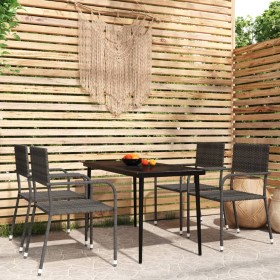 Garten-Essgruppe 5-teilig grau von vidaXL, Gartensets - Ref: Foro24-3099597, Preis: 257,99 €, Rabatt: %