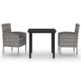 Anthracite gray 3-piece garden dining set by vidaXL, Garden sets - Ref: Foro24-3099607, Price: 161,99 €, Discount: %