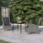 Light gray 3-piece garden dining set by vidaXL, Garden sets - Ref: Foro24-3099661, Price: 552,45 €, Discount: %