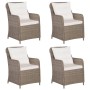 5-piece garden dining set with brown cushions by vidaXL, Garden sets - Ref: Foro24-3099567, Price: 804,67 €, Discount: %