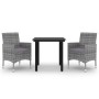 Garden dining set 3 pieces and synthetic rattan and glass cushions by vidaXL, Garden sets - Ref: Foro24-3099691, Price: 183,9...