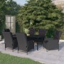 Dark gray 7-piece garden dining set by vidaXL, Garden sets - Ref: Foro24-3099641, Price: 1,00 €, Discount: %