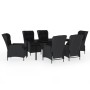 Dark gray 7-piece garden dining set by vidaXL, Garden sets - Ref: Foro24-3099641, Price: 1,00 €, Discount: %