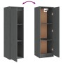 TV furniture set, 3 pieces, solid gray pine wood by vidaXL, TV Furniture - Ref: Foro24-3100166, Price: 103,35 €, Discount: %