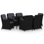 7-piece black garden dining set by vidaXL, Garden sets - Ref: Foro24-3099574, Price: 968,99 €, Discount: %