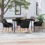 Juego de comedor de jardín 5 piezas con cojines negro de vidaXL, Conjuntos de jardín - Ref: Foro24-3099519, Precio: 502,22 €,...