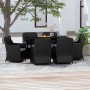 7-piece garden dining set with black cushions by vidaXL, Garden sets - Ref: Foro24-3099544, Price: 954,67 €, Discount: %