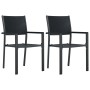 Garden dining set 3 pieces black by vidaXL, Garden sets - Ref: Foro24-3099263, Price: 189,68 €, Discount: %