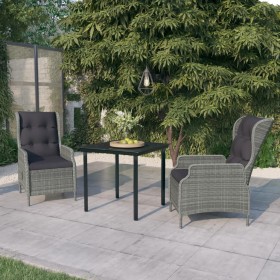 Light gray 3-piece garden dining set by vidaXL, Garden sets - Ref: Foro24-3099643, Price: 527,39 €, Discount: %