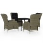 5-piece garden dining set with brown cushions by vidaXL, Garden sets - Ref: Foro24-3099668, Price: 1,00 €, Discount: %