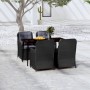 Juego de comedor para jardín 5 piezas negro de vidaXL, Conjuntos de jardín - Ref: Foro24-3099573, Precio: 830,94 €, Descuento: %