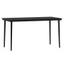 Juego de comedor para jardín 5 piezas negro de vidaXL, Conjuntos de jardín - Ref: Foro24-3099573, Precio: 830,94 €, Descuento: %