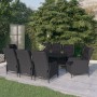 Juego de comedor de jardín 9 piezas gris oscuro de vidaXL, Conjuntos de jardín - Ref: Foro24-3099642, Precio: 2,00 €, Descuen...