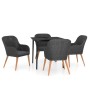 5-piece garden dining set with black cushions by vidaXL, Garden sets - Ref: Foro24-3099518, Price: 460,99 €, Discount: %