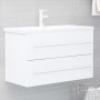 Mueble con lavabo aglomerado blanco de vidaXL, Tocadores de baño - Ref: Foro24-3099050, Precio: 210,82 €, Descuento: %