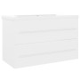 Mueble con lavabo aglomerado blanco de vidaXL, Tocadores de baño - Ref: Foro24-3099050, Precio: 210,82 €, Descuento: %