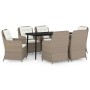 Garden dining set 7 pieces brown by vidaXL, Garden sets - Ref: Foro24-3099568, Price: 1,00 €, Discount: %