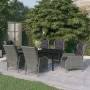 Garden dining set 7 pieces gray synthetic rattan by vidaXL, Garden sets - Ref: Foro24-3099647, Price: 1,00 €, Discount: %