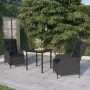 3-piece dark gray garden dining set by vidaXL, Garden sets - Ref: Foro24-3099637, Price: 505,99 €, Discount: %