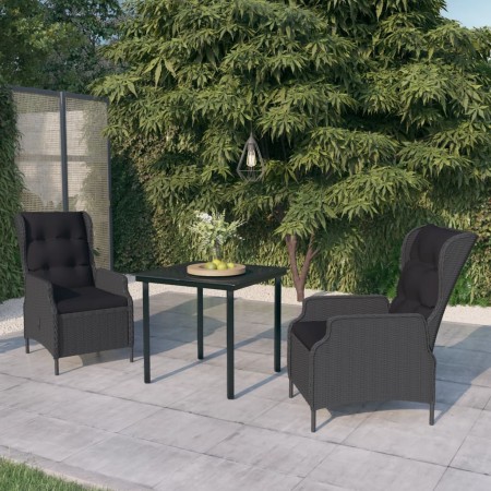 3-teiliges dunkelgraues Garten-Ess-Set von vidaXL, Gartensets - Ref: Foro24-3099637, Preis: 505,99 €, Rabatt: %