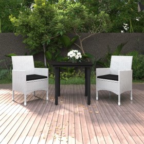 Garden dining set 3 pieces and synthetic rattan and glass cushions by vidaXL, Garden sets - Ref: Foro24-3099697, Price: 243,9...