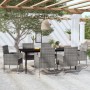 Juego de comedor de jardín 7 piezas gris antracita de vidaXL, Conjuntos de jardín - Ref: Foro24-3099629, Precio: 594,16 €, De...