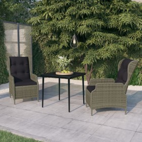 Brown 3-piece garden dining set by vidaXL, Garden sets - Ref: Foro24-3099667, Price: 618,99 €, Discount: %