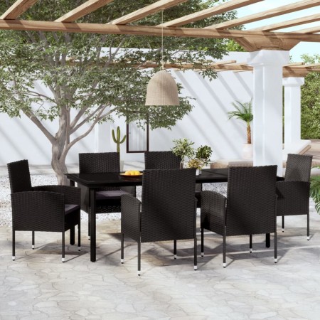 7-teiliges schwarzes Garten-Essset von vidaXL, Gartensets - Ref: Foro24-3099617, Preis: 589,51 €, Rabatt: %