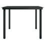 Juego de comedor para jardín 9 piezas negro de vidaXL, Conjuntos de jardín - Ref: Foro24-3099382, Precio: 644,98 €, Descuento: %