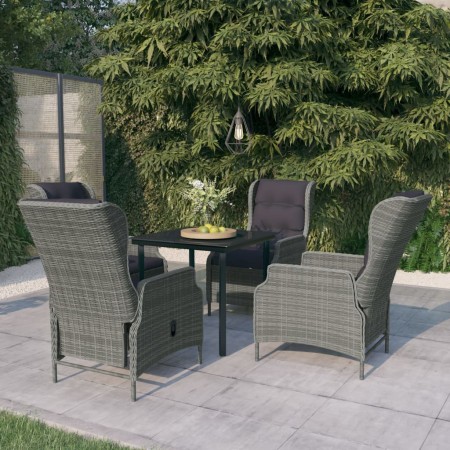 5-teiliges graues Garten-Ess-Set aus synthetischem Rattan von vidaXL, Gartensets - Ref: Foro24-3099644, Preis: 1,00 €, Rabatt: %