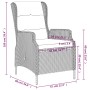 5-Piece Gray Synthetic Rattan Garden Dining Set by vidaXL, Garden sets - Ref: Foro24-3099644, Price: 1,00 €, Discount: %