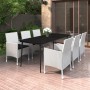 Garden dining set 7 pieces and synthetic rattan and glass cushions by vidaXL, Garden sets - Ref: Foro24-3099749, Price: 629,4...