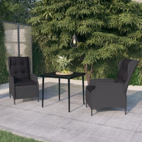 Dunkelgraues 3-teiliges Garten-Essset von vidaXL, Gartensets - Ref: Foro24-3099655, Preis: 531,99 €, Rabatt: %