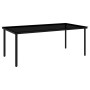 Juego de comedor para jardín 9 piezas negro de vidaXL, Conjuntos de jardín - Ref: Foro24-3099268, Precio: 623,40 €, Descuento: %