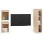 TV-Möbel 3 Stück aus massivem Kiefernholz von vidaXL, TV-Möbel - Ref: Foro24-3100164, Preis: 110,99 €, Rabatt: %