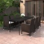 Garden dining set 7 pieces and synthetic rattan and glass cushions by vidaXL, Garden sets - Ref: Foro24-3099725, Price: 595,2...