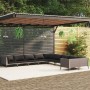 Muebles de jardín 10 pzas y cojines ratán sintético gris oscuro de vidaXL, Conjuntos de jardín - Ref: Foro24-3099914, Precio:...