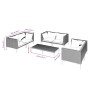 7-piece garden sofas and dark gray synthetic rattan cushions by vidaXL, Garden sets - Ref: Foro24-3099831, Price: 478,97 €, D...