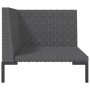 Gartensofa Set 8 Stück dunkelgraue synthetische Rattankissen von vidaXL, Gartensets - Ref: Foro24-3099834, Preis: 814,26 €, R...