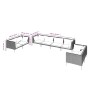 Gartensofa Set 8 Stück dunkelgraue synthetische Rattankissen von vidaXL, Gartensets - Ref: Foro24-3099834, Preis: 814,26 €, R...