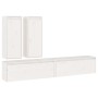 Muebles para TV 4 piezas madera maciza de pino blanco de vidaXL, Muebles TV - Ref: Foro24-3100180, Precio: 203,11 €, Descuent...