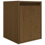 TV furniture 6 pieces solid honey brown pine wood by vidaXL, TV Furniture - Ref: Foro24-3100242, Price: 189,99 €, Discount: %