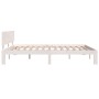 Solid white pine wood bed frame 160x200 cm by vidaXL, Beds and slatted bases - Ref: Foro24-833120, Price: 209,38 €, Discount: %