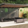 Gartenmöbel 10 Stück und Kissen dunkelgrau synthetisches Rattan von vidaXL, Gartensets - Ref: Foro24-3099912, Preis: 1,00 €, ...