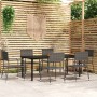 Garten-Essgruppe 7-teilig grau von vidaXL, Gartensets - Ref: Foro24-3099587, Preis: 417,99 €, Rabatt: %